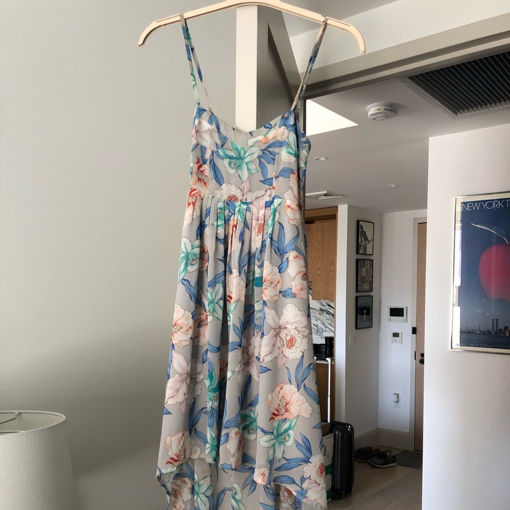 Millau high to low floral dress